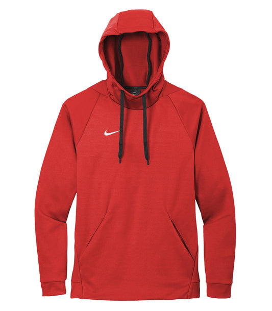 NIKE Therma-FIT FLEECE PULLOVER HOODIE - Team Scarlet