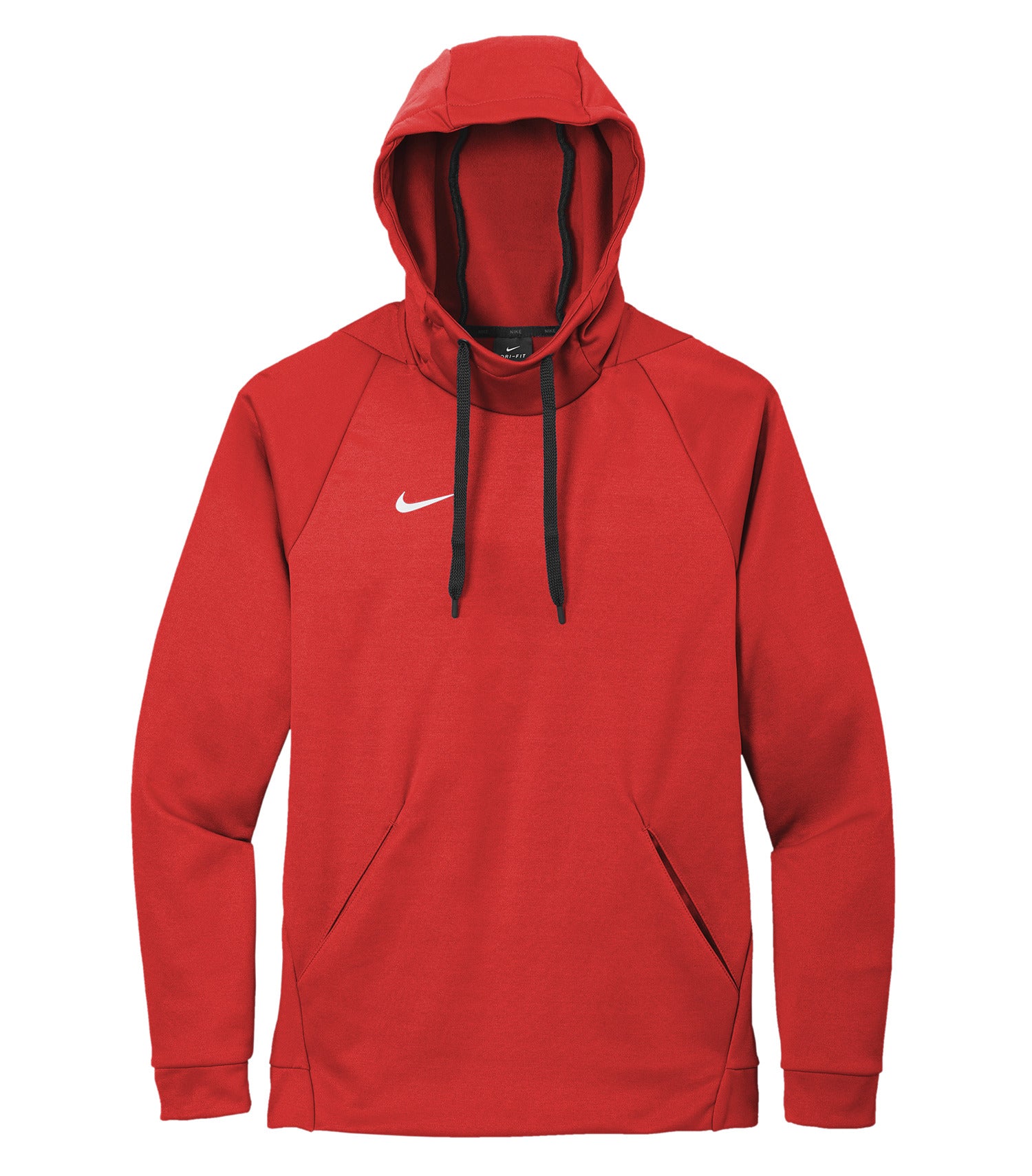 Nike Therma-FIT FLEECE PULLOVER HOODIE (CN9473) - Flat Front Team Scarlet