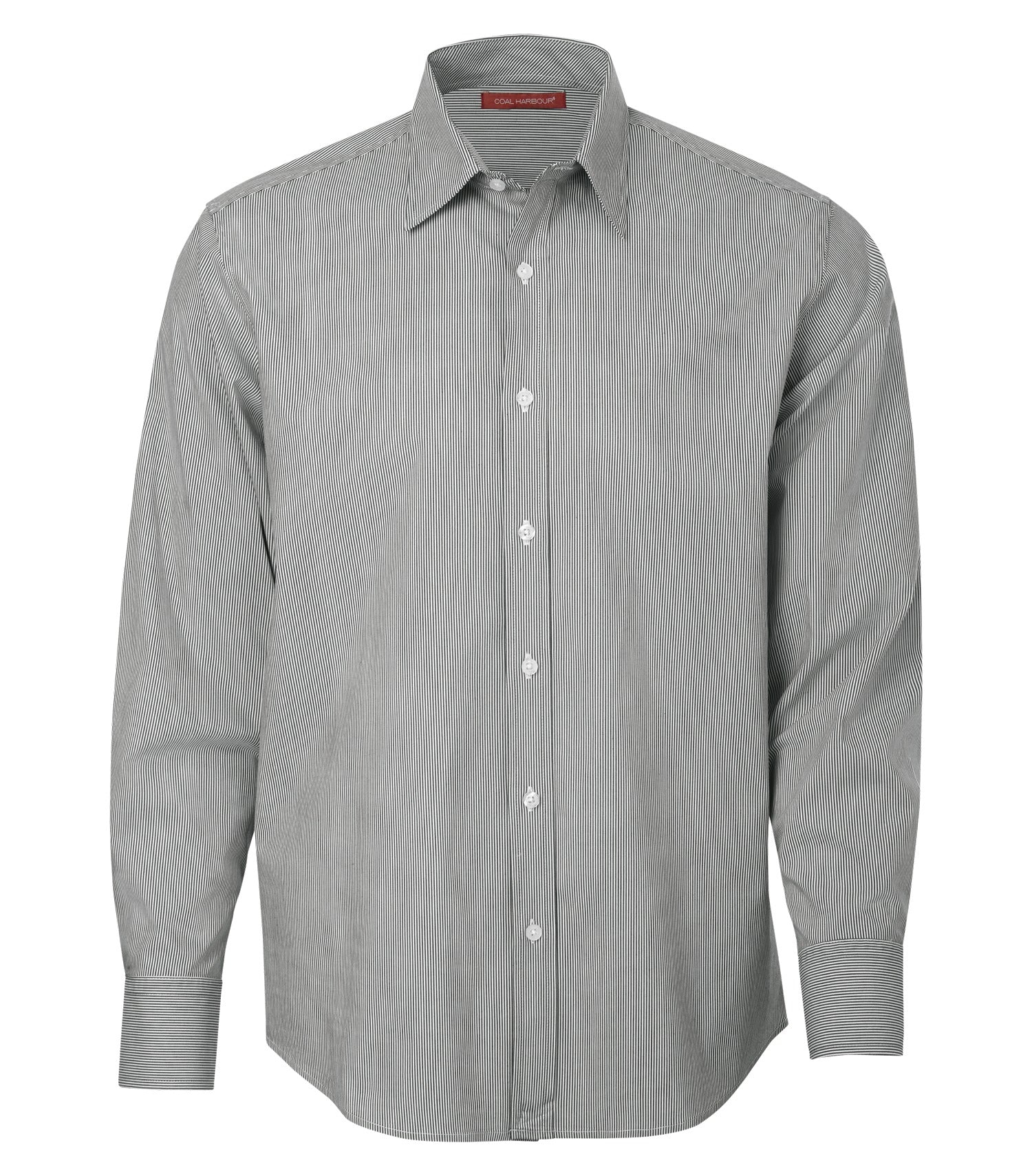 Coal Harbour MINI STRIPE STRETCH WOVEN SHIRT (D6006) - Black 5171