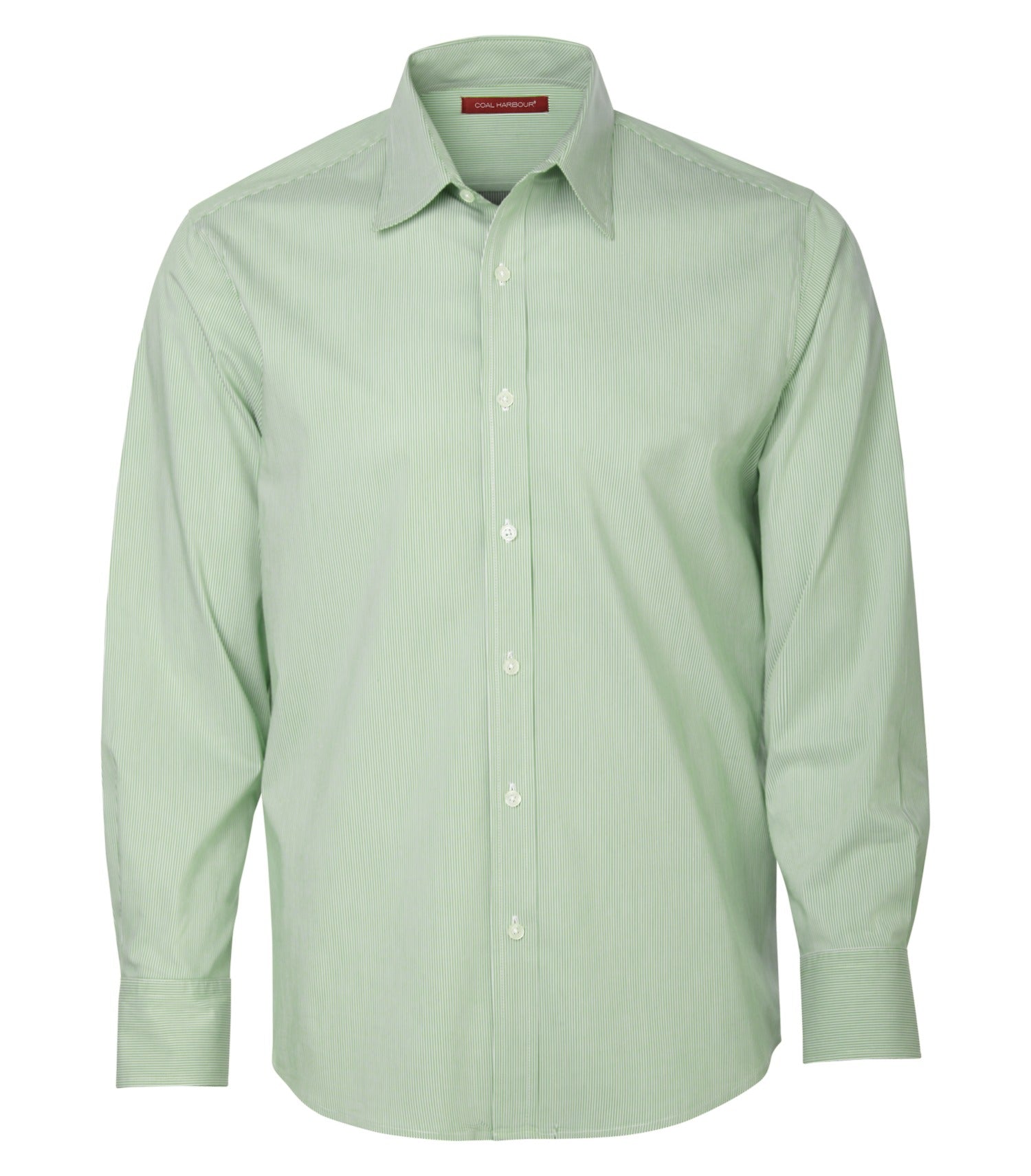 Coal Harbour MINI STRIPE STRETCH WOVEN SHIRT (D6006) - Wintergreen 5104