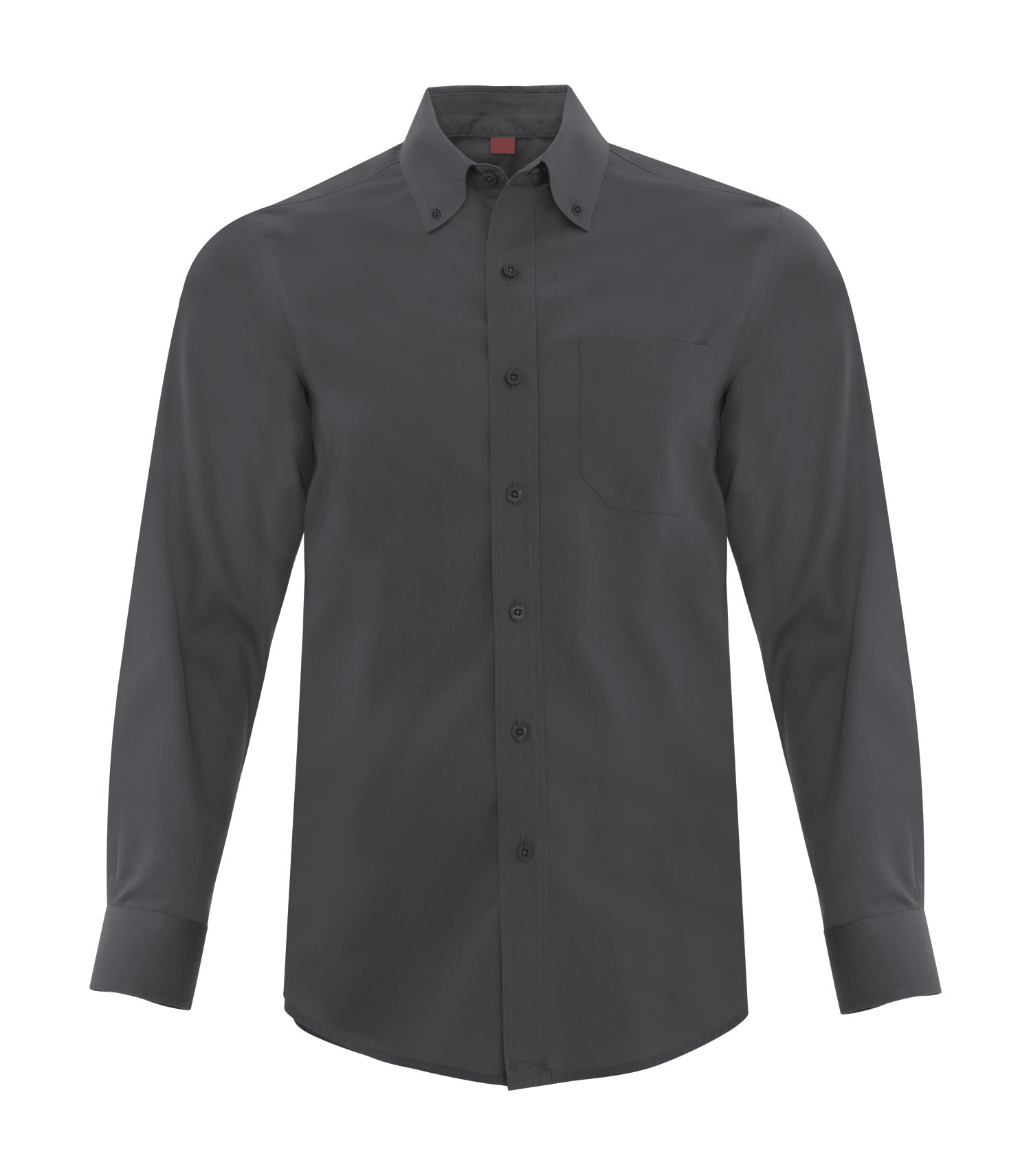 Coal Harbour EVERYDAY LONG SLEEVE WOVEN SHIRT (D6013) - Irongrey