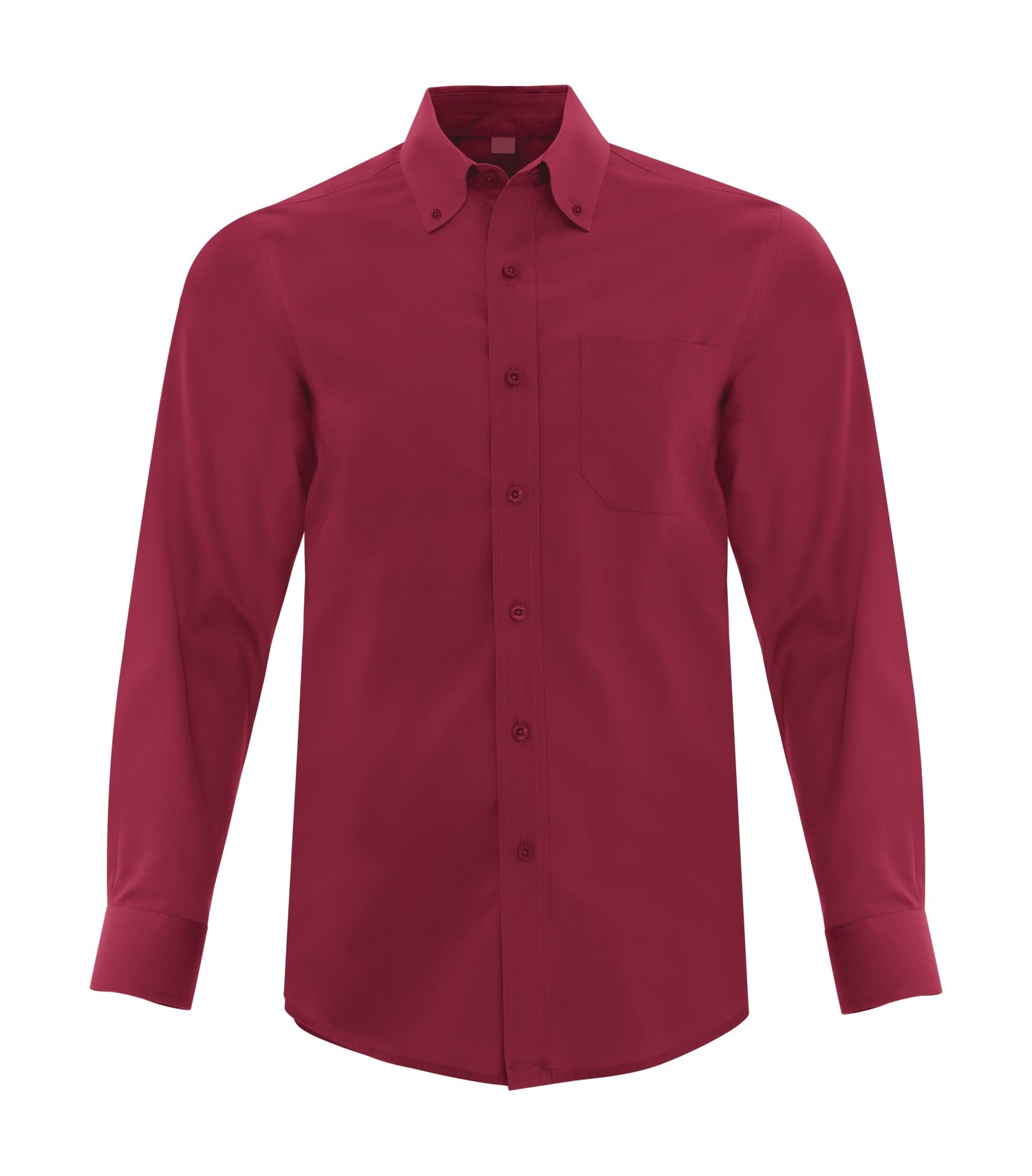 Coal Harbour EVERYDAY LONG SLEEVE WOVEN SHIRT (D6013) - Richred
