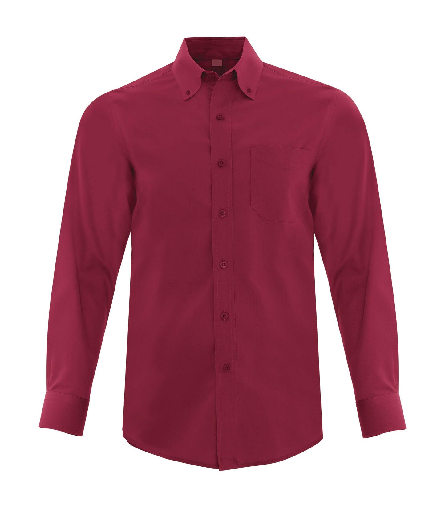 Coal Harbour EVERYDAY LONG SLEEVE WOVEN SHIRT (D6013) - Richred