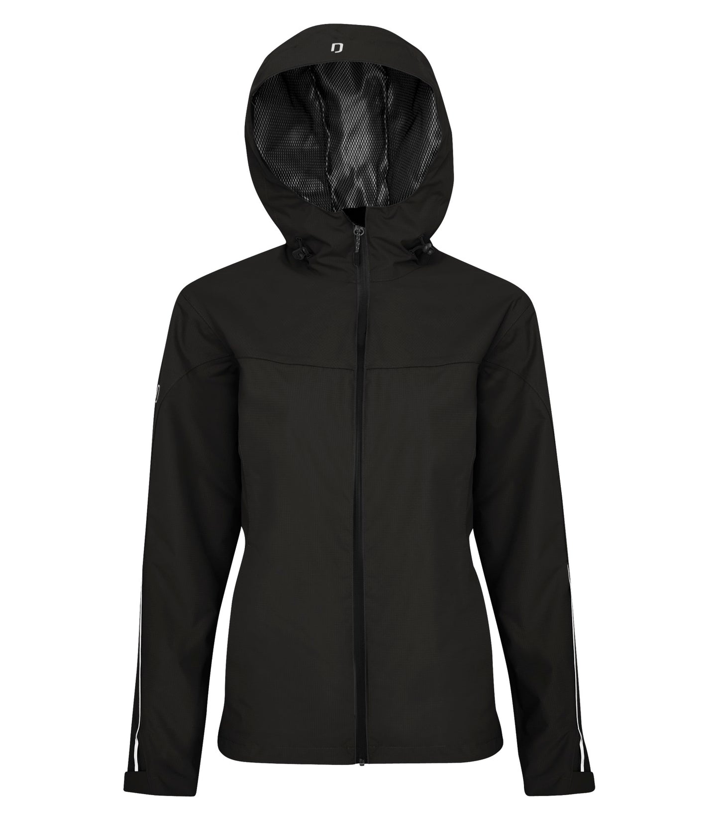 Dryframe DRY TECH WATERPROOF SHELL SYSTEM PERFORMANCE LADIES' JACKET (DF7634L) - Hood Black