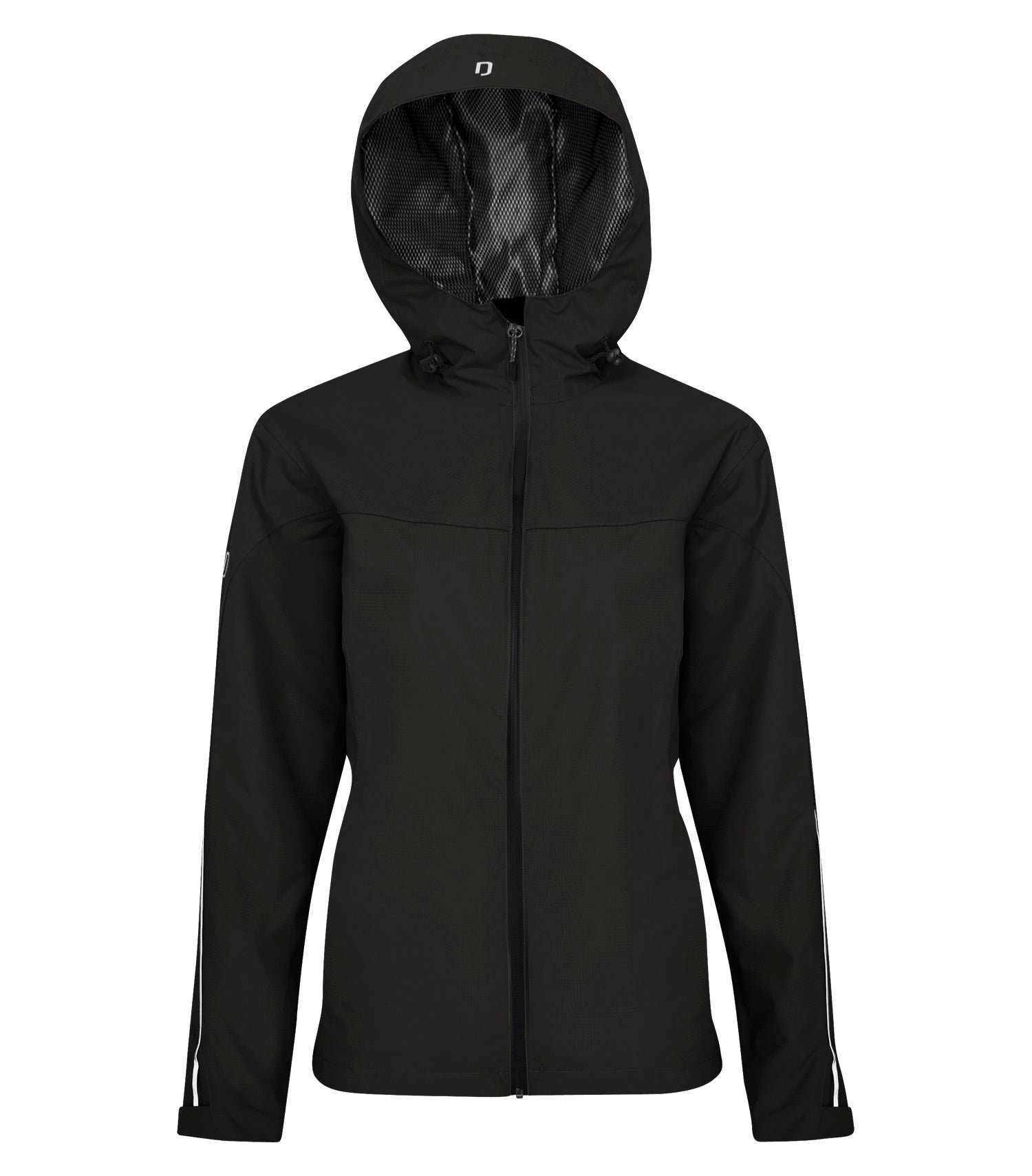 Dryframe DRY TECH WATERPROOF SHELL SYSTEM PERFORMANCE LADIES' JACKET (DF7634L) - Hood Black
