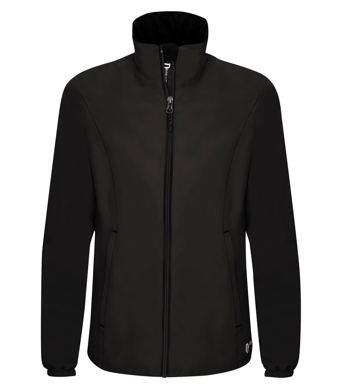 Dryframe MICRO RIPSTOP TECH WATER RESISTANT FLEECE LINED LADIES' JACKET (DF7636L) - Black