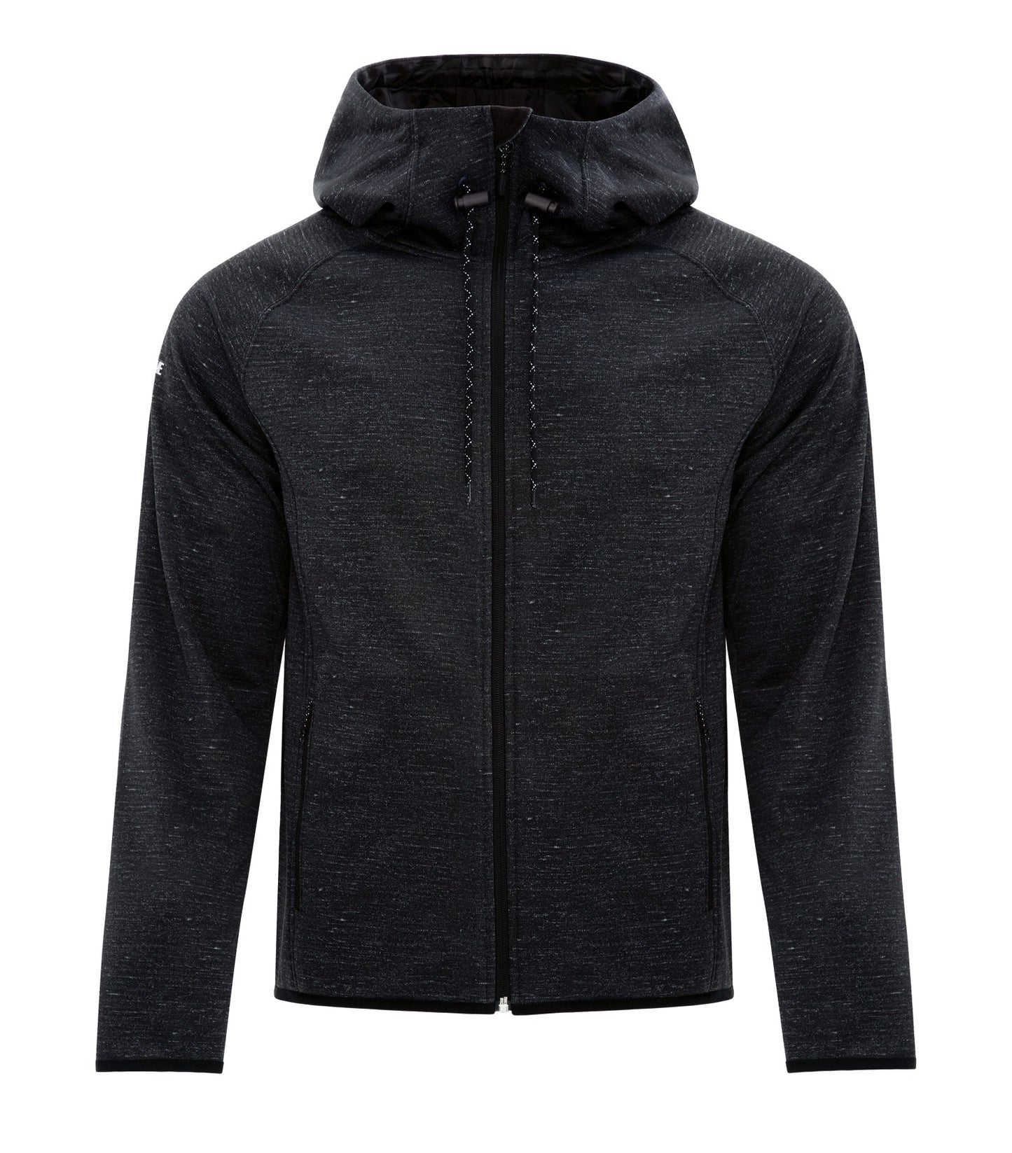 Dryframe DRY TECH WATER RESISTANT FLEECE FULL ZIP HOODED JACKET (DF7655) - Blackheather