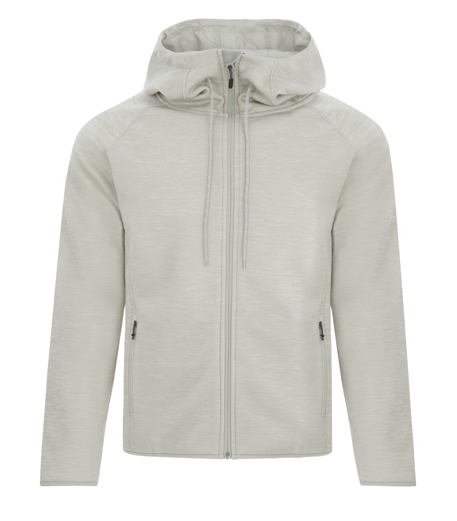 Dryframe DRY TECH WATER RESISTANT FLEECE FULL ZIP HOODED JACKET (DF7655) - Glacierheather