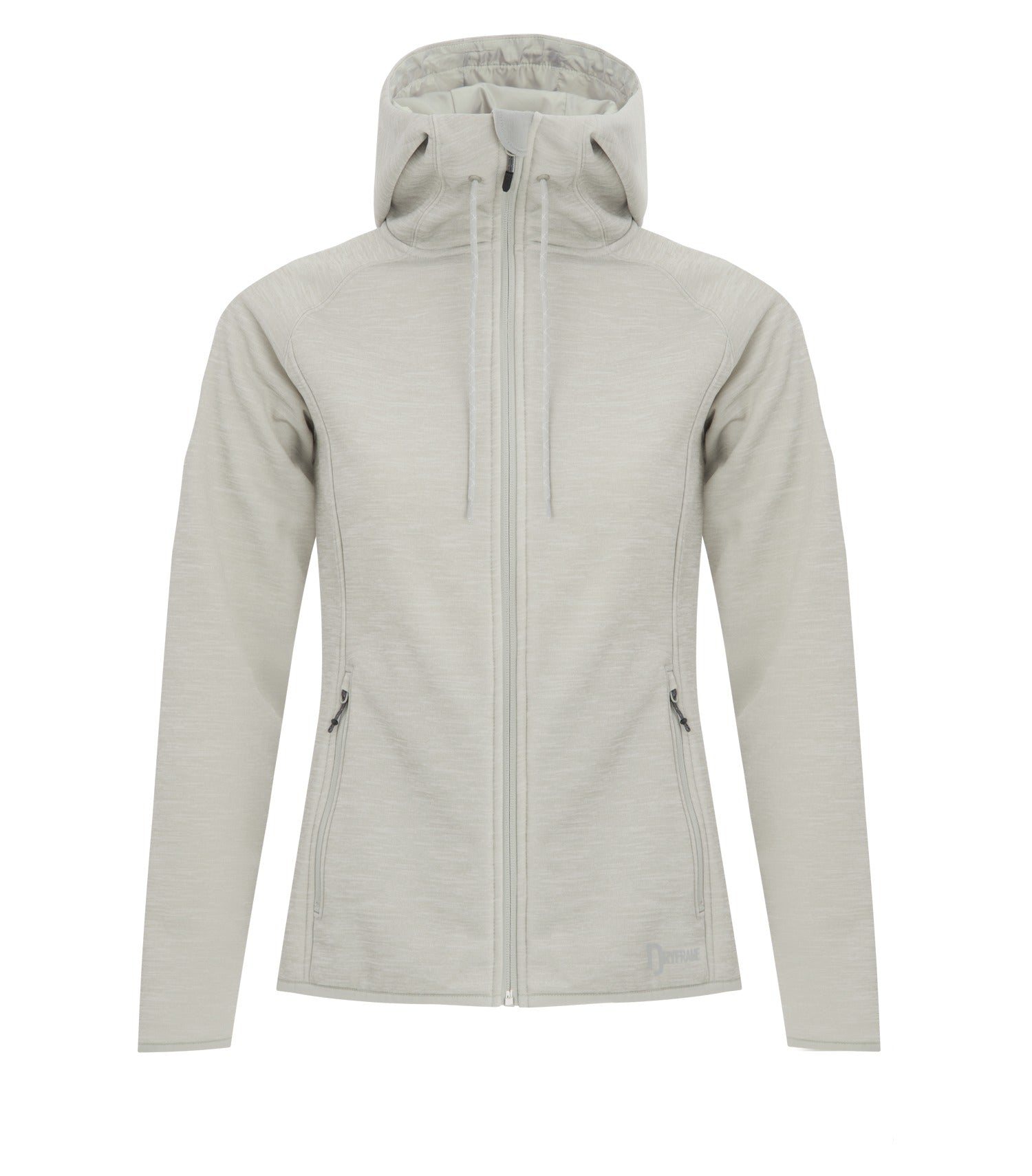 Dryframe DRY TECH WATER RESISTANTFLEECE FULL ZIP HOODED LADIES' JACKET (DF7655L) - Glacierheather