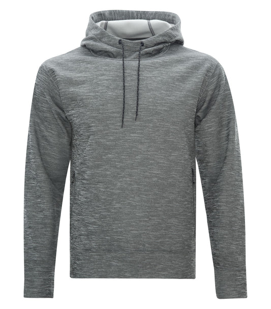 Dryframe DRY TECH WATER RESISTANT FLEECE PULLOVER HOOD (DF7656) - Asphaltheather
