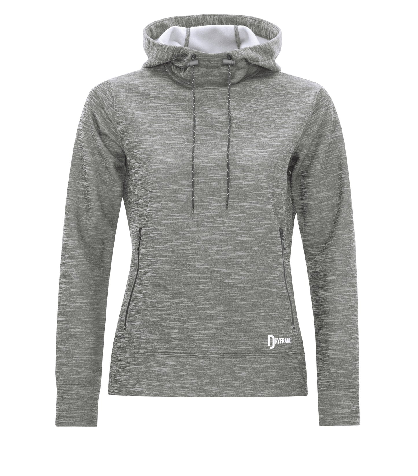 Dryframe DRY TECH WATER RESISTANT FLEECE PULLOVER LADIES' HOOD (DF7656L) - Asphaltheather Bc