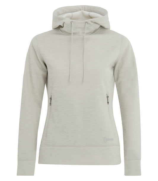 DRYFRAME® DRY TECH WATER RESISTANT FLEECE LADIES' PULLOVER HOODIE - Glacier Heather