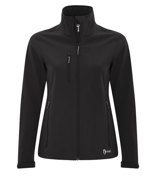 DRYFRAME® STRATA TECH WATER REPELLENT SOFT SHELL LADIES' JACKET - Black