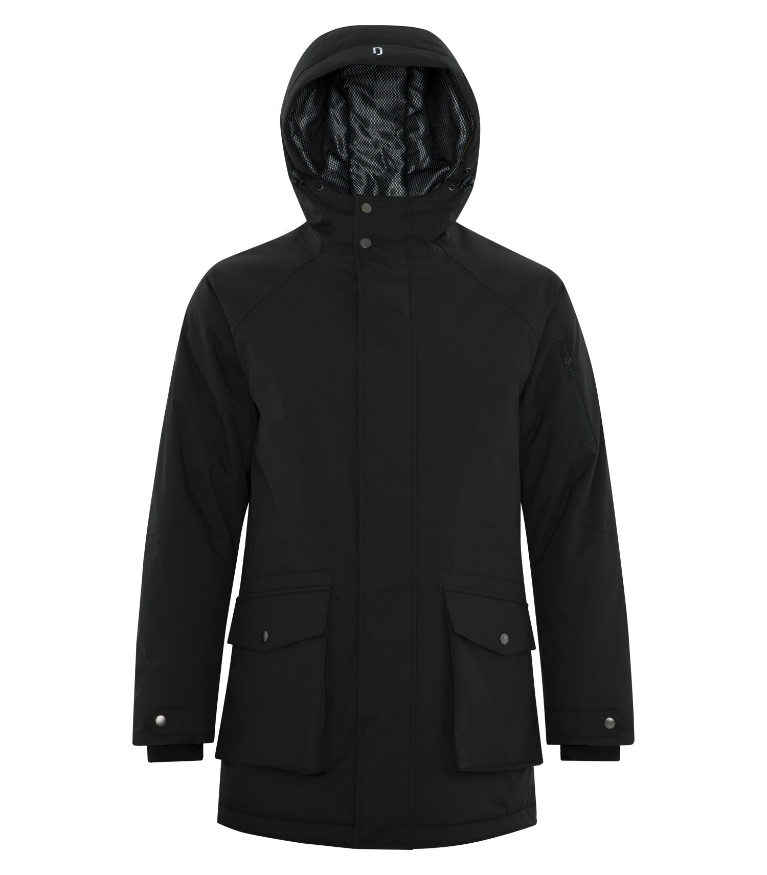 Dryframe DRY TECH INSULATED WATERPROOF PARKA (DF7663) - Hoodup Black