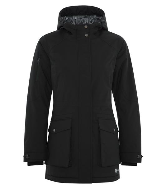 DRYFRAME® DRY TECH INSULATED WATERPROOF LADIES' PARKA - Black