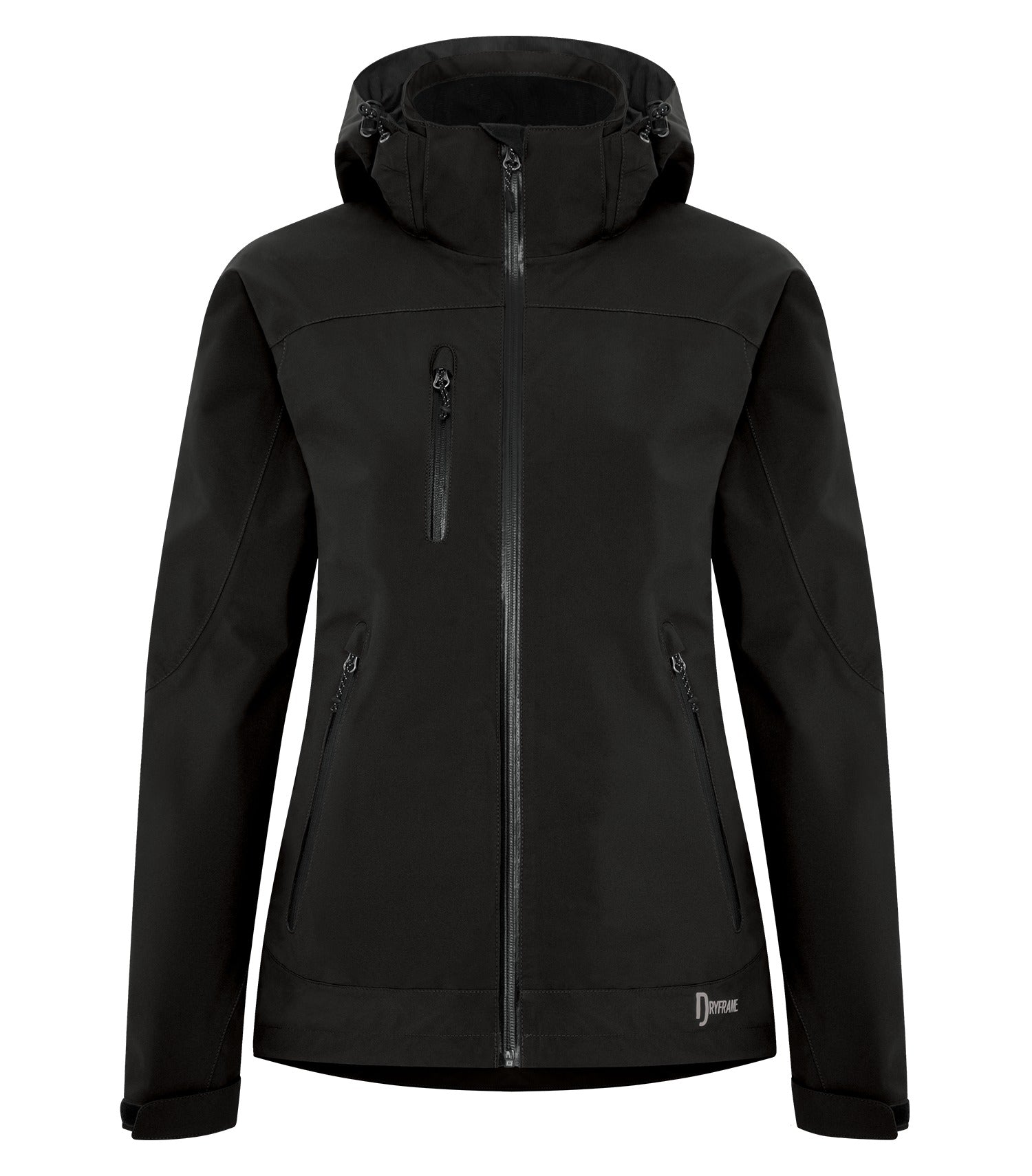 Dryframe TRI-TECH WATERPROOF HARD SHELL LADIES' JACKET (DF7672L) - Black