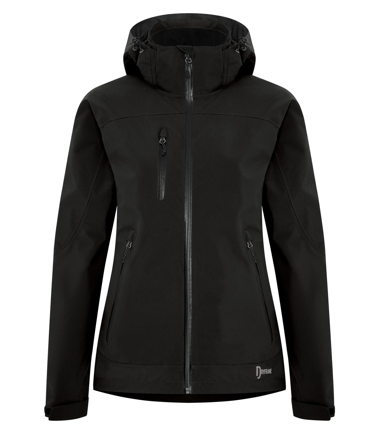 Dryframe TRI-TECH WATERPROOF HARD SHELL LADIES' JACKET (DF7672L) - Black