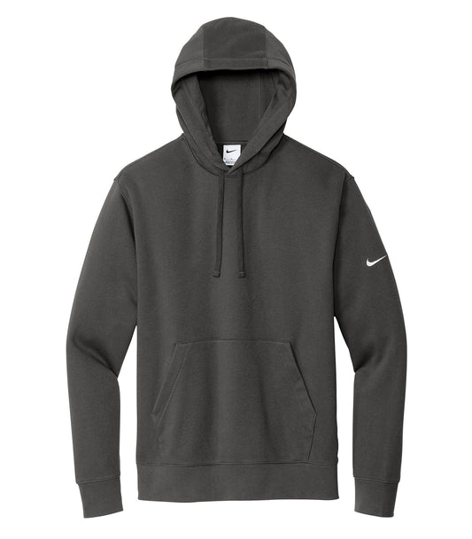 NIKE CLUB FLEECE SLEEVE SWOOSH PULLOVER HOODIE - Anthracite