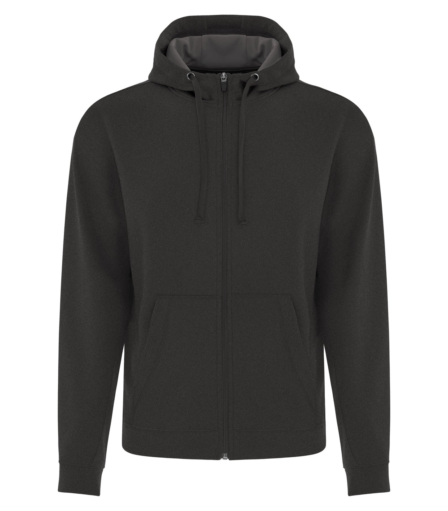 ATC FLEECE FULL ZIP HOODIE (F2004) - Charcoalheather