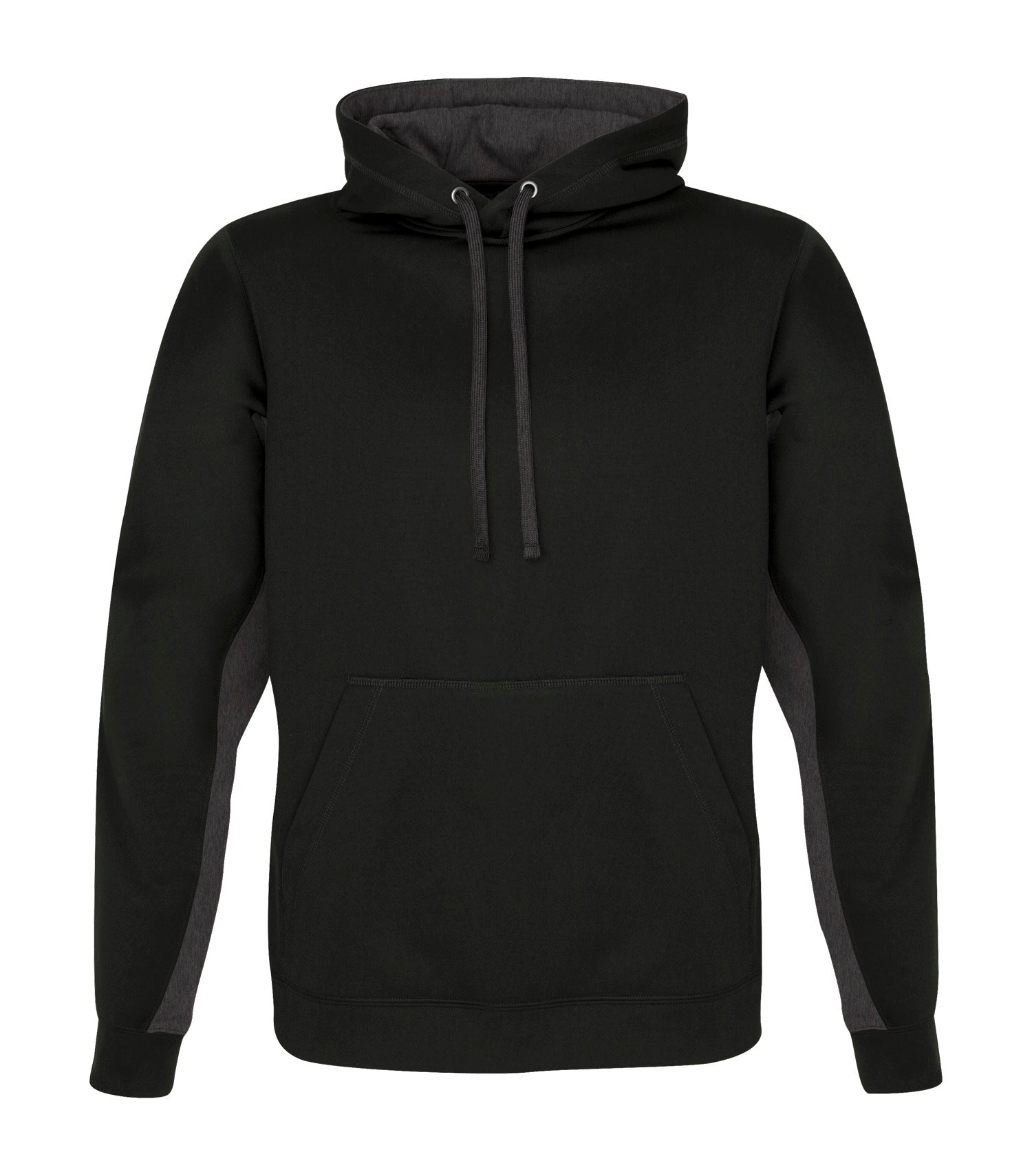 ATC FLEECE COLOUR BLOCK HOODIE (F2011) - Blackcharcoal