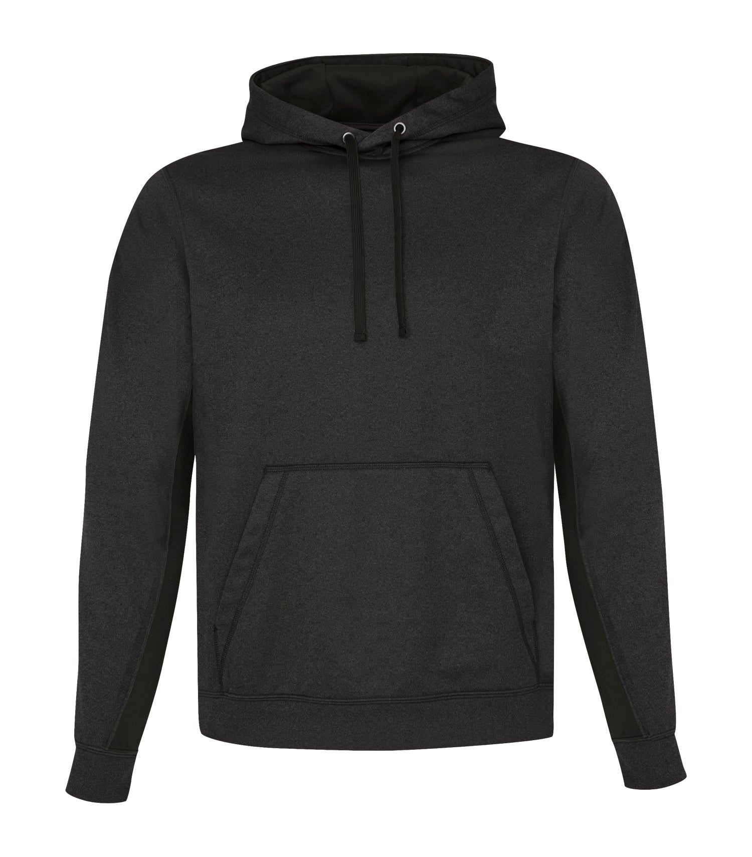 ATC FLEECE COLOUR BLOCK HOODIE (F2011) - Charcoalheatherblack