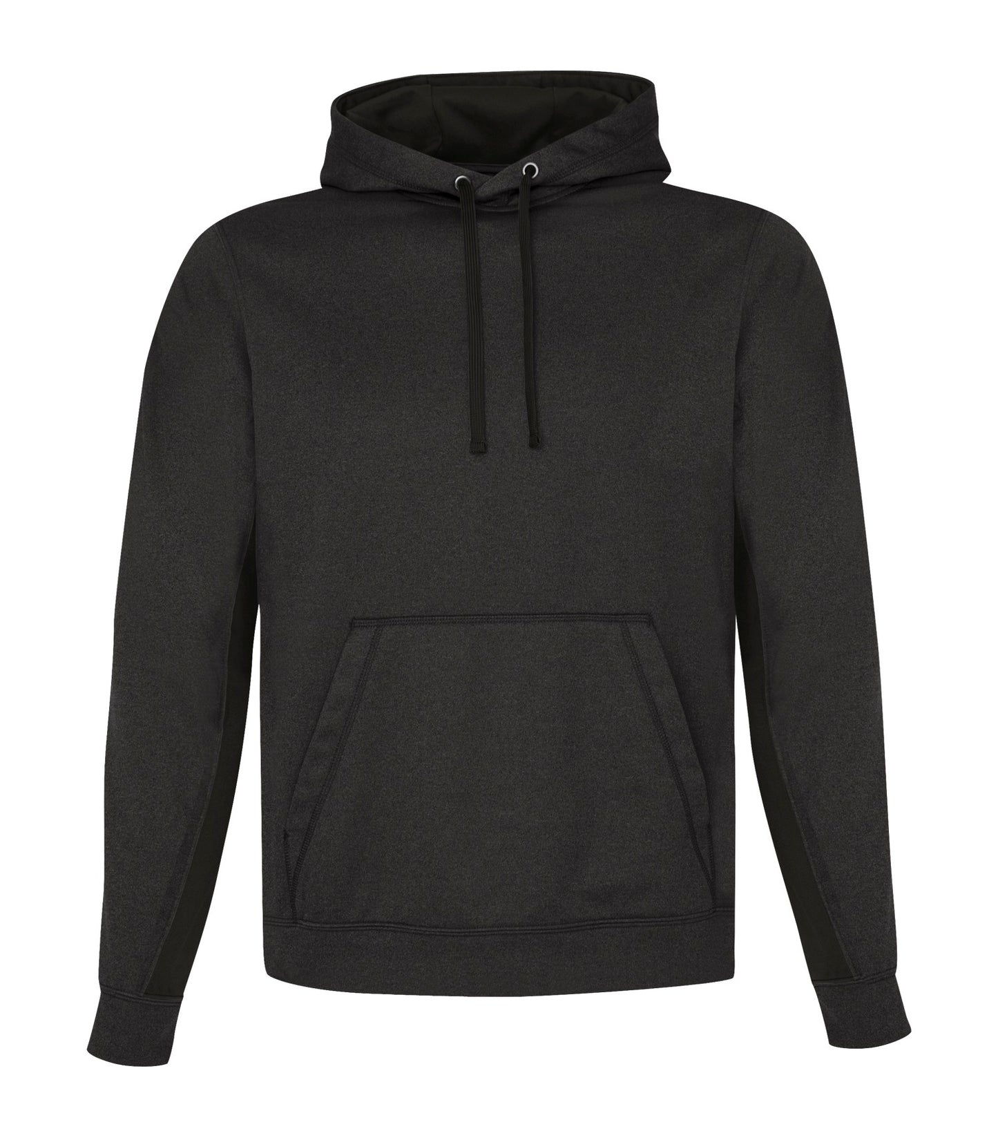 ATC FLEECE COLOUR BLOCK HOODIE (F2011) - Charcoalheatherblack
