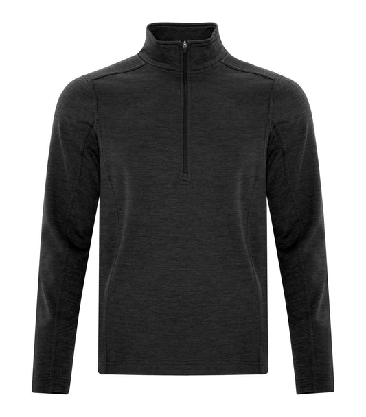 ATC HEATHER FLEECE 1/2 ZIP SWEATSHIRT (F2022) - Blackdynamic C2