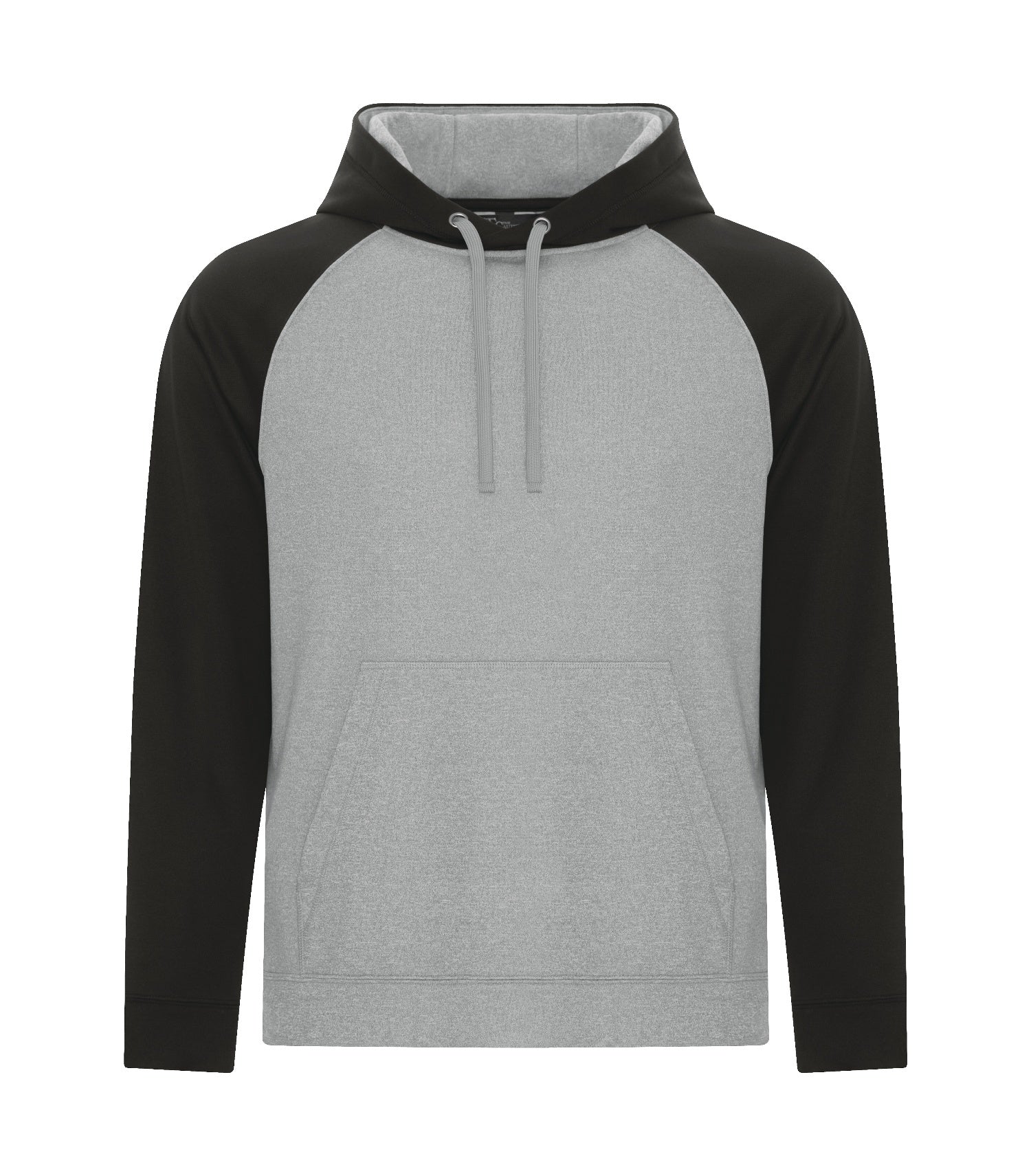 ATC FLEECE TWO TONE HOODIE (F2037) - Athleticgreyblack