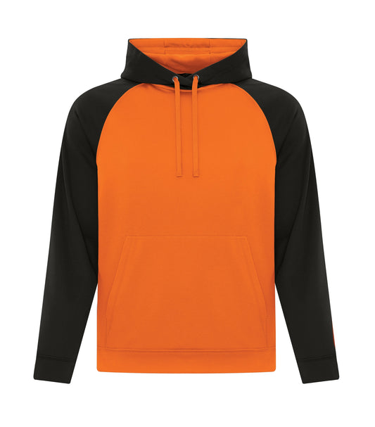 ATC™ GAME DAY™ FLEECE TWO TONE HOODIE - Deep Orange/Black