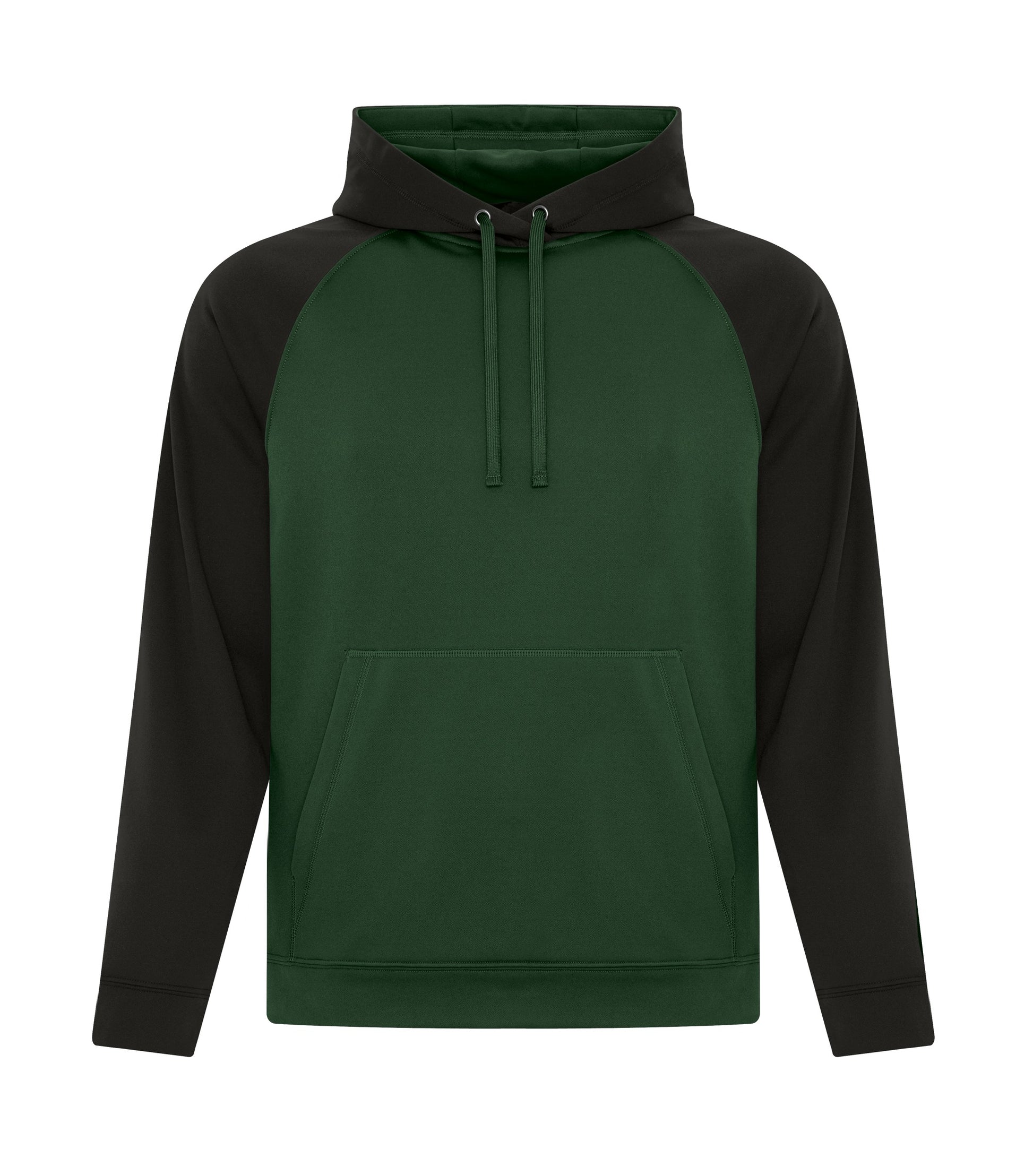 ATC FLEECE TWO TONE HOODIE (F2037) - Forestgreenblack
