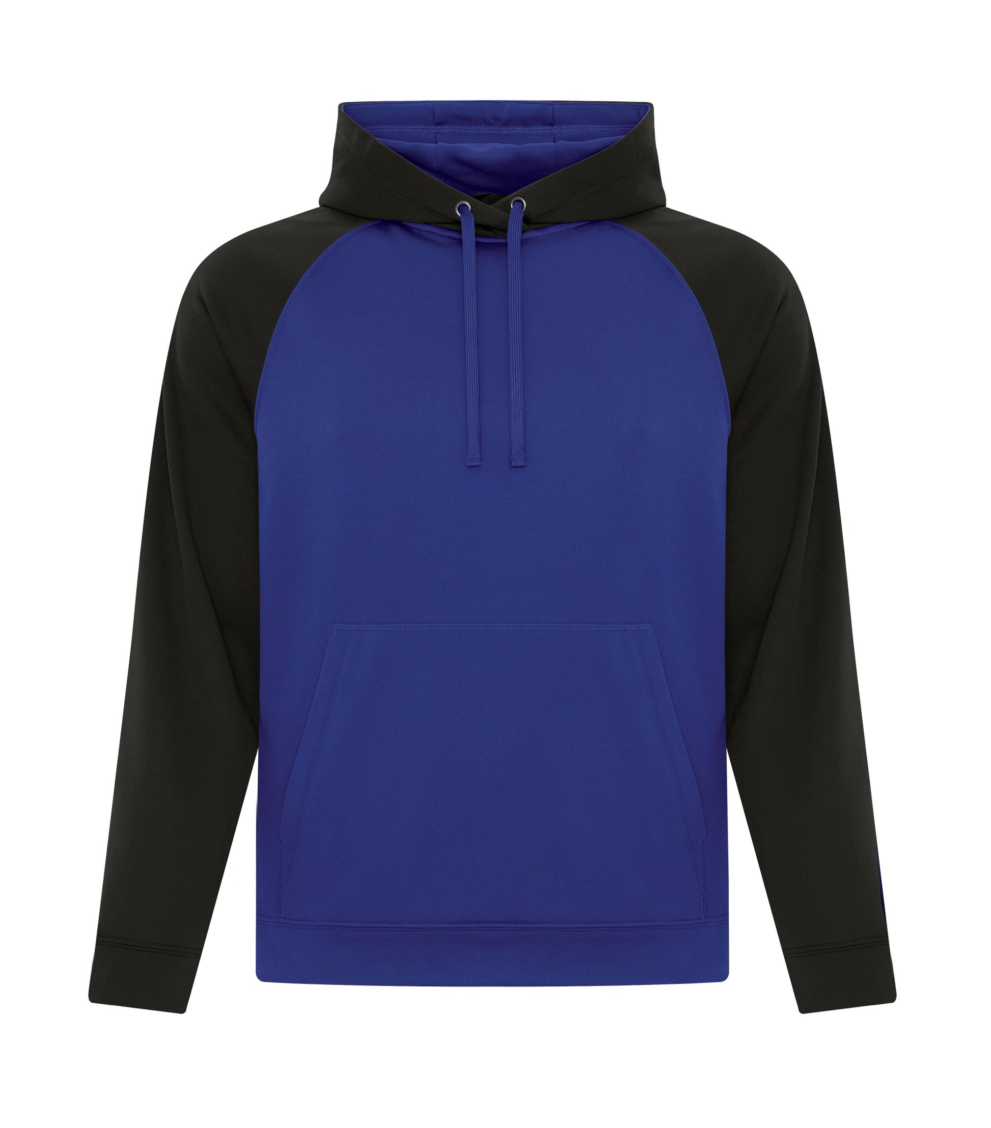 ATC FLEECE TWO TONE HOODIE (F2037) - Trueroyalblack