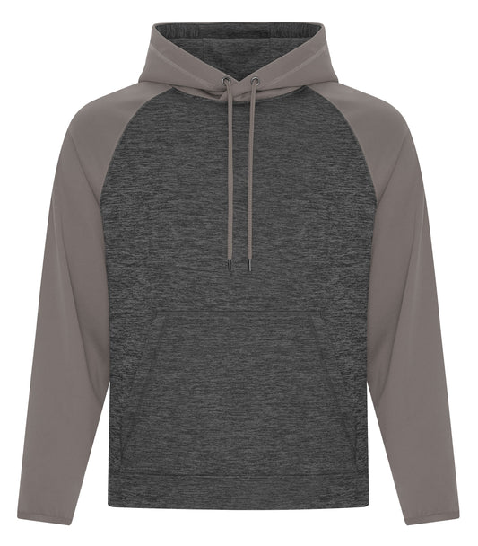 ATC™ DYNAMIC HEATHER FLEECE TWO TONE HOODIE - Charcoal Dynamic/Coal Grey