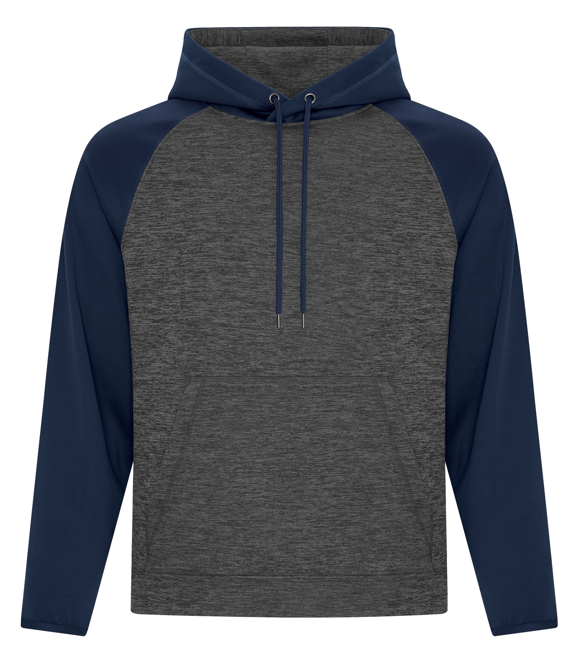 ATC HEATHER FLEECE TWO TONE HOODIE (F2047) - Chardynamictruenavy