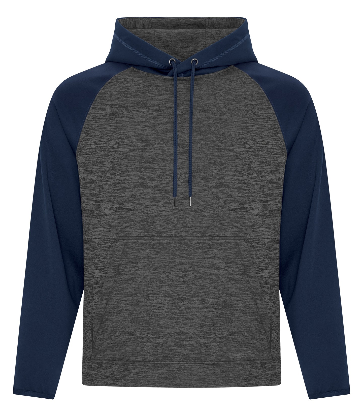 ATC HEATHER FLEECE TWO TONE HOODIE (F2047) - Chardynamictruenavy