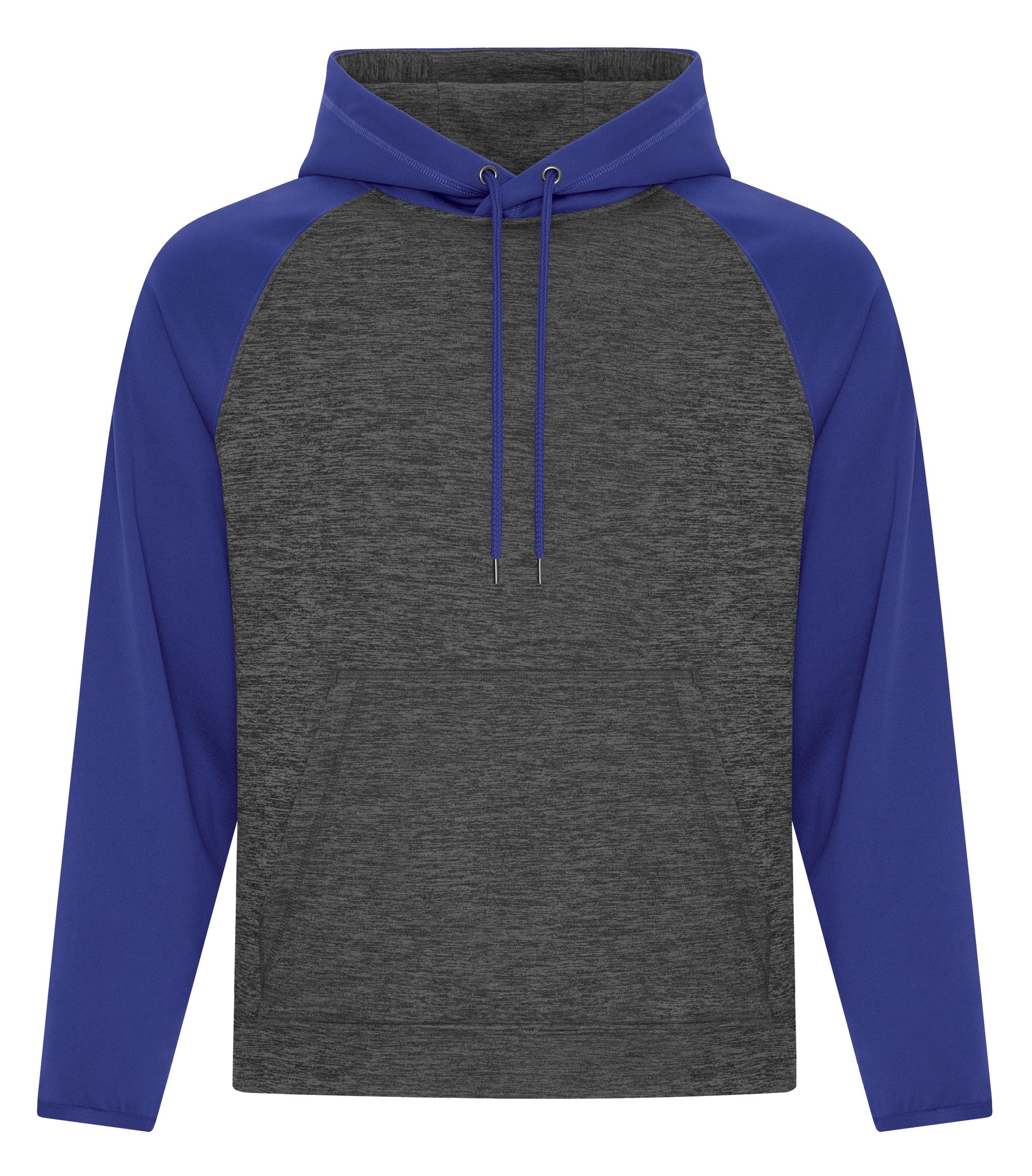 ATC HEATHER FLEECE TWO TONE HOODIE (F2047) - Chardynamictrueroyal