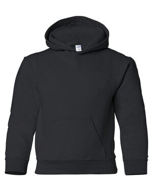 Gildan Youth Heavy Blend Hooded Sweatshirt - Black