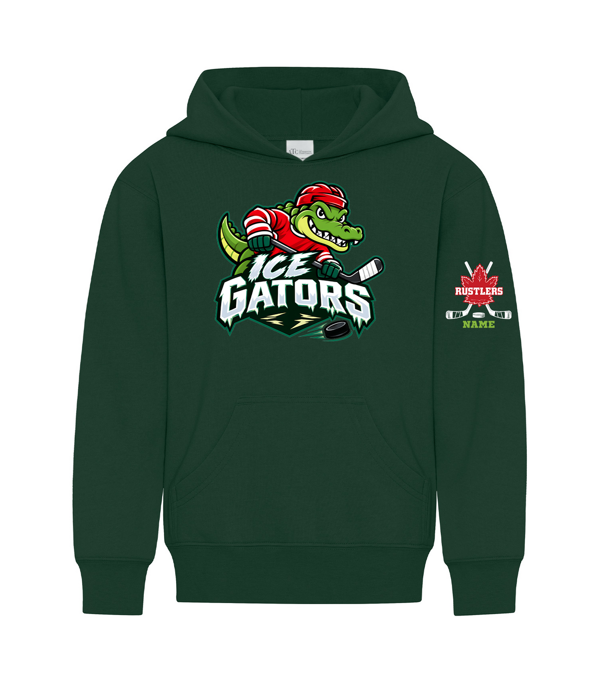 ICE GATORS youth hoodie front mockup