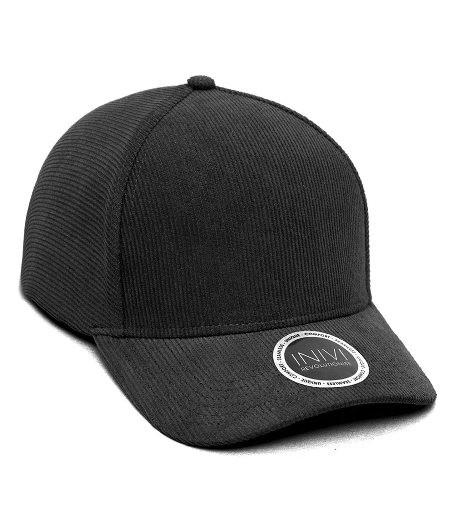 INIVI COOPER CORDUROY 2 PANEL CAP (IV141) - Black