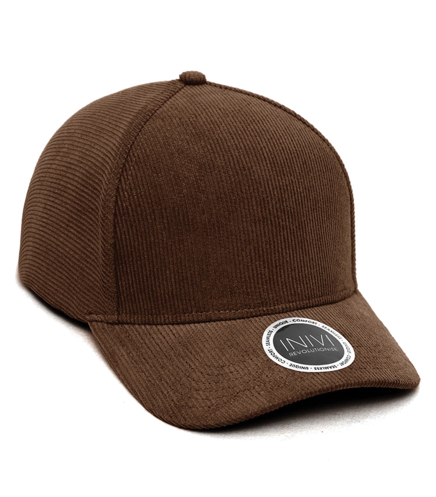 INIVI COOPER CORDUROY 2 PANEL CAP (IV141) - Chocolate Brown