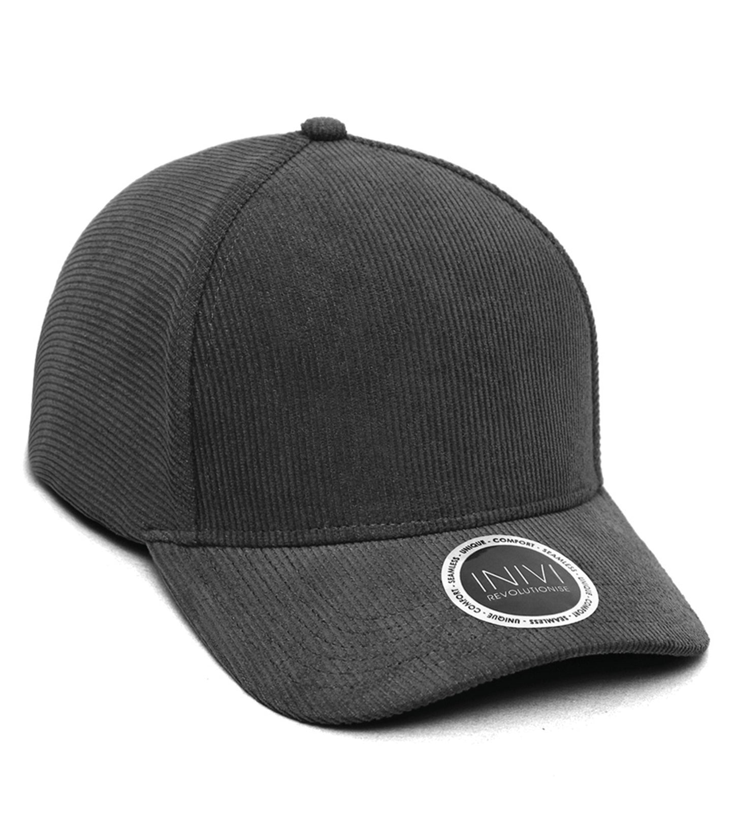 INIVI COOPER CORDUROY 2 PANEL CAP (IV141) - Dark Grey