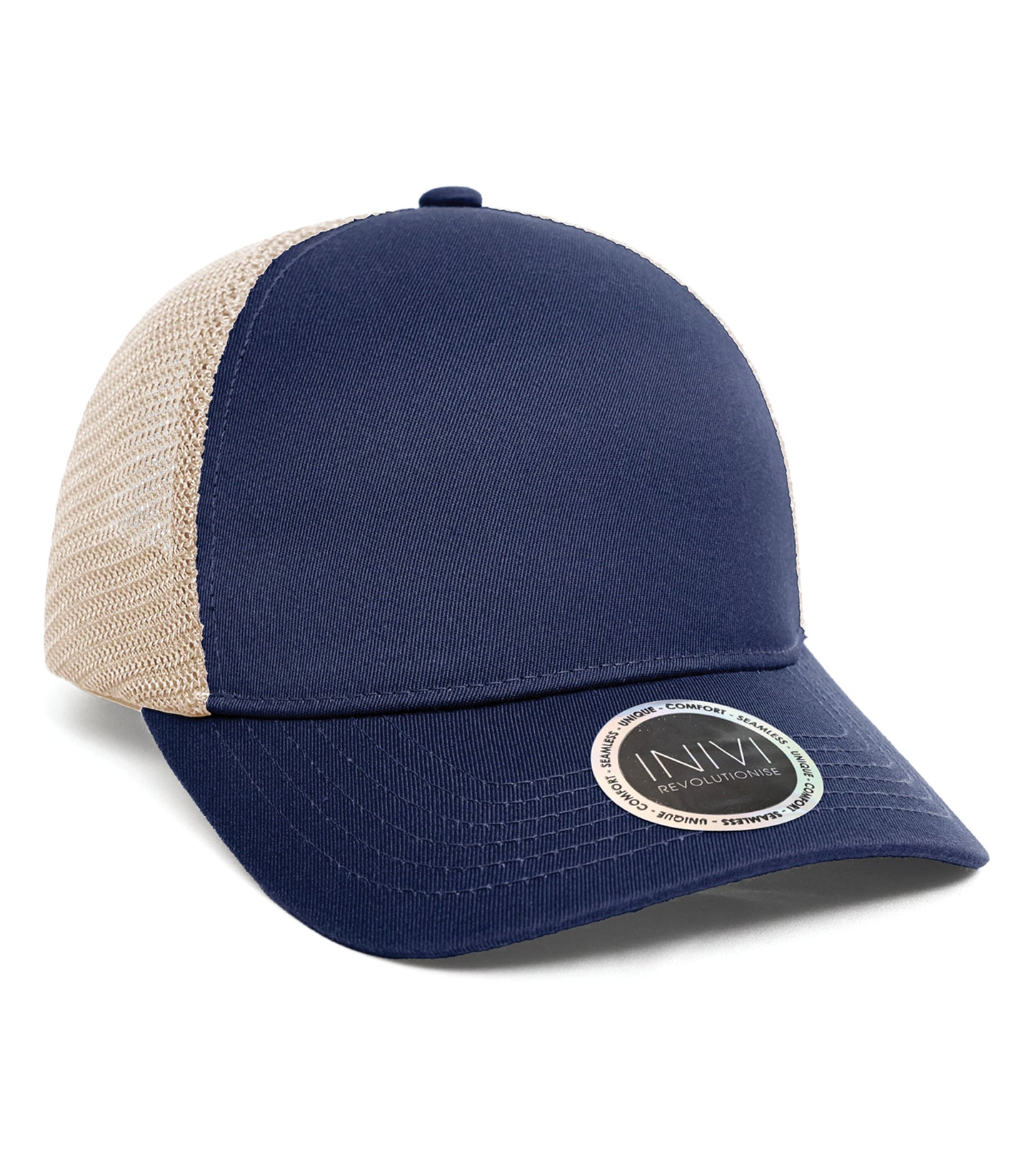 INIVI TENFOUR 2 PANEL TRUCKER CAP (IV162) - Navy Sand