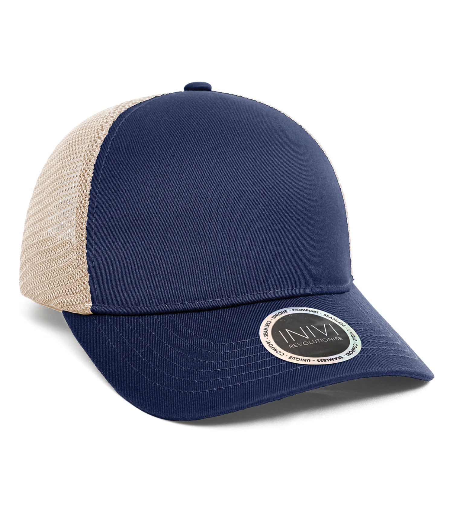INIVI TENFOUR 2 PANEL TRUCKER CAP (IV162) - Navy Sand