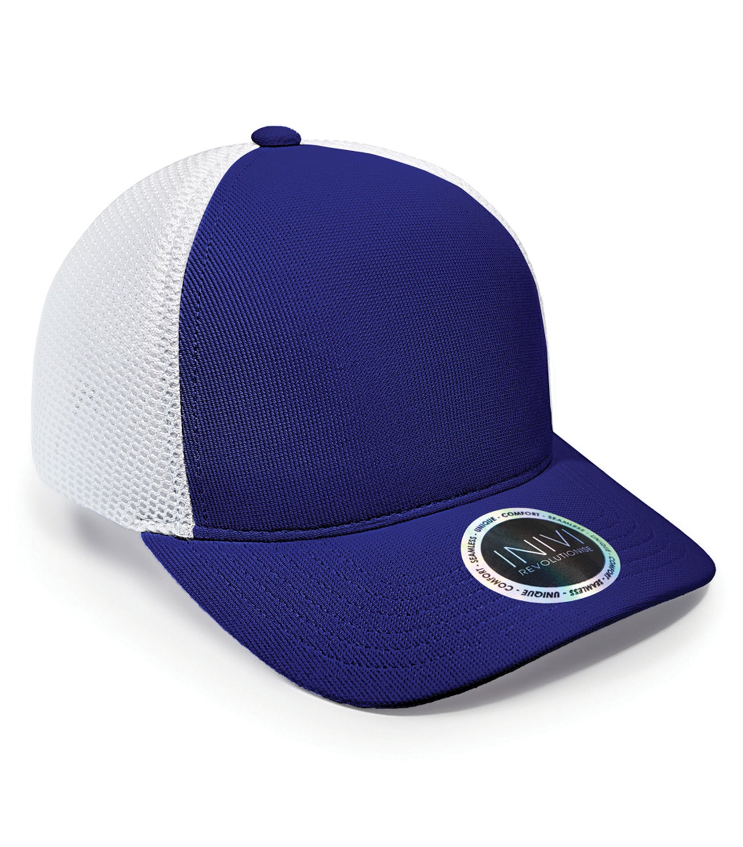INIVI TENFOUR 2 PANEL TRUCKER CAP (IV162) - Royal White