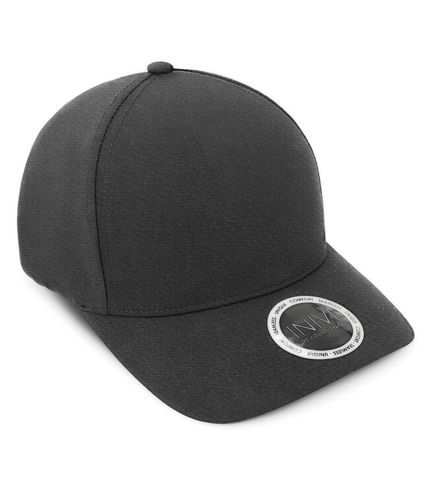 INIVI BOTTLECAP 2 PANEL CAP (IV163) - Black