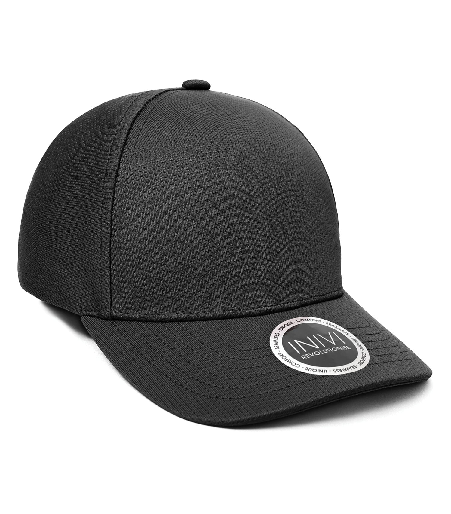 INIVI BOTTLECAP 2 PANEL CAP (IV163) - Black