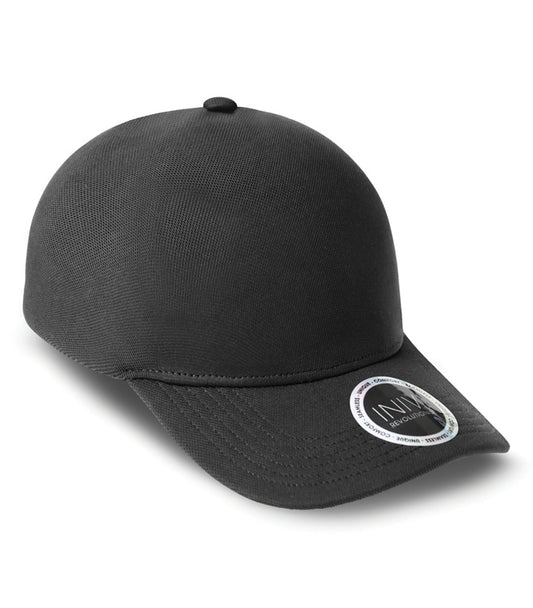 INIVI STANLEY 1 PANEL SEAMLESS CAP (IV164) - Black