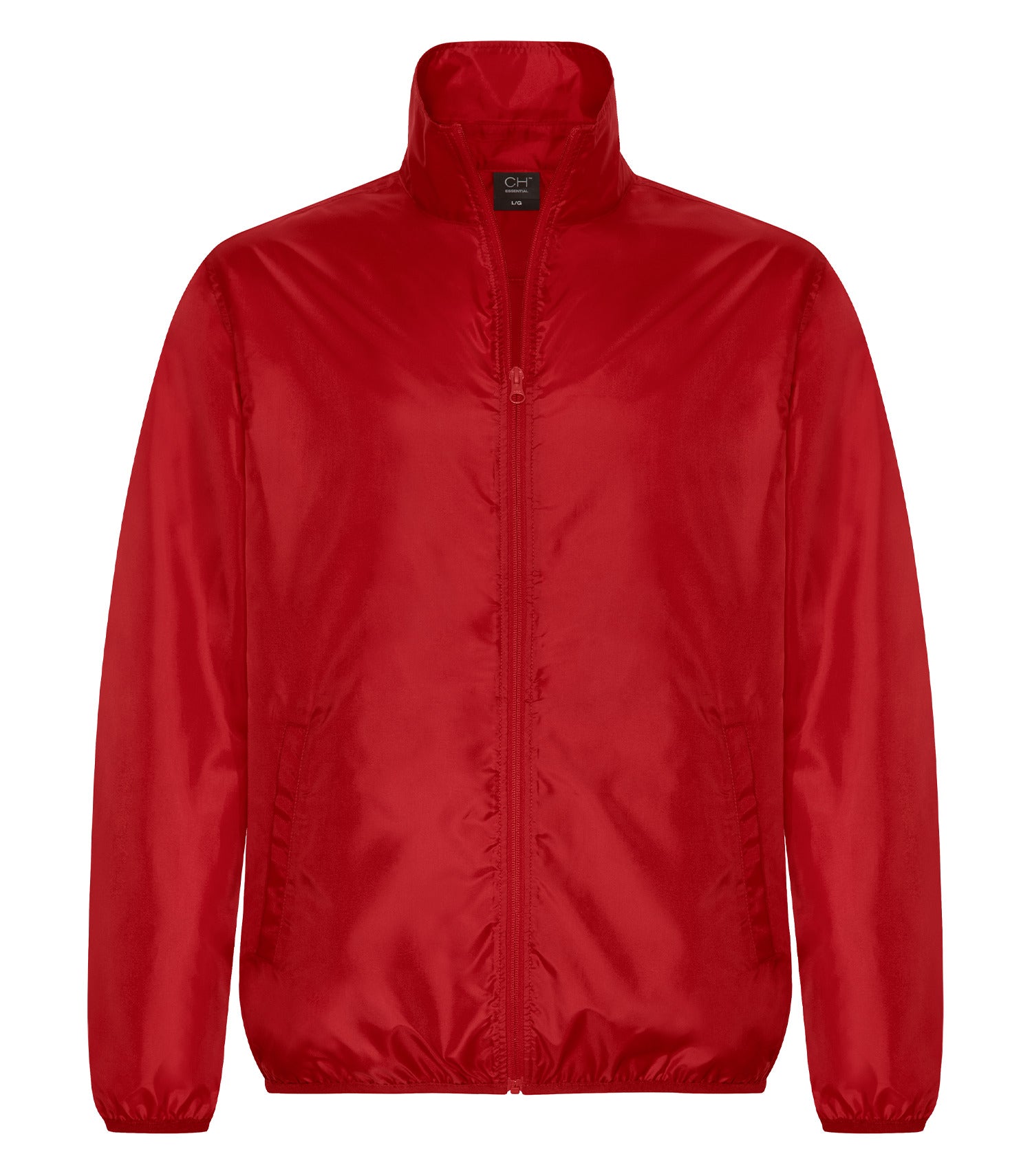 Coal Harbour ESSENTIAL WATER RESISTANT WINDBREAKER JACKET (J7700) - Extra Red Collar Up