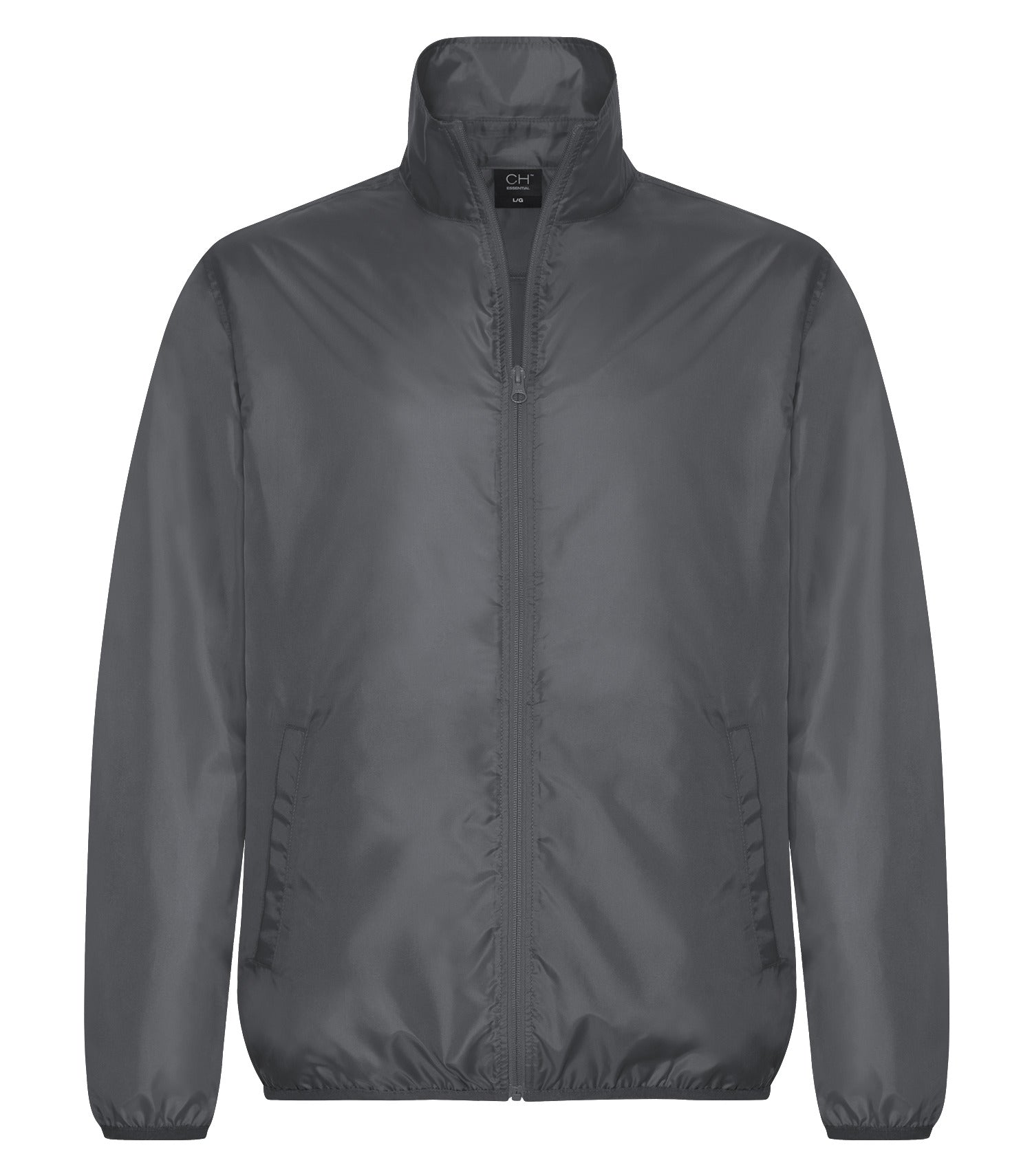 Coal Harbour ESSENTIAL WATER RESISTANT WINDBREAKER JACKET (J7700) - Grey Collar Up 2024 Temp