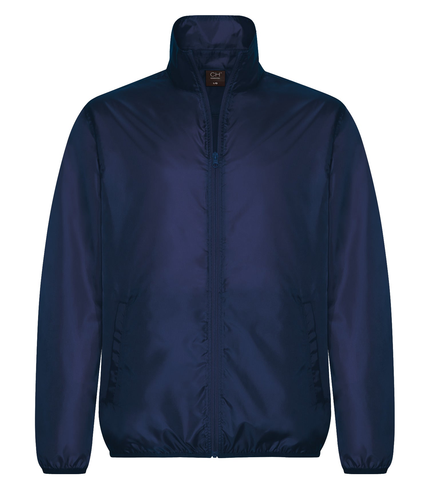 Coal Harbour ESSENTIAL WATER RESISTANT WINDBREAKER JACKET (J7700) - Navy Collar Up 2024 Temp