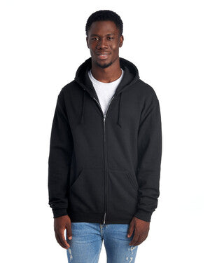 Jerzees NuBlend Full-Zip Hooded Sweatshirt - Black